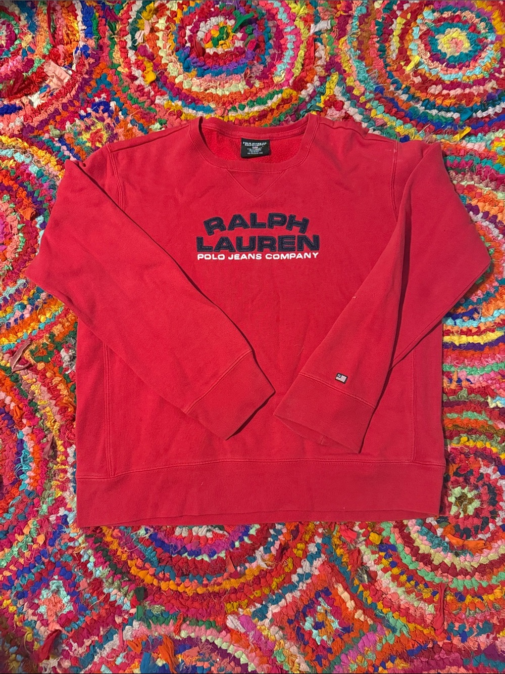 Vintage Ralph Lauren Red Crewneck Sweatshirt